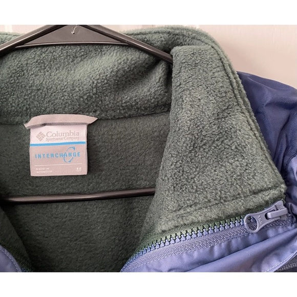 $260 Columbia Tunnel Falls Interchange Dark Mountain Blue Coat Jacket Medium M - Picture 5 of 16